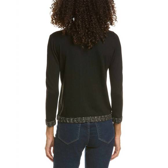 NEW DUFFIELD LANE fairbanks cardigan in black - Picture 2 of 2